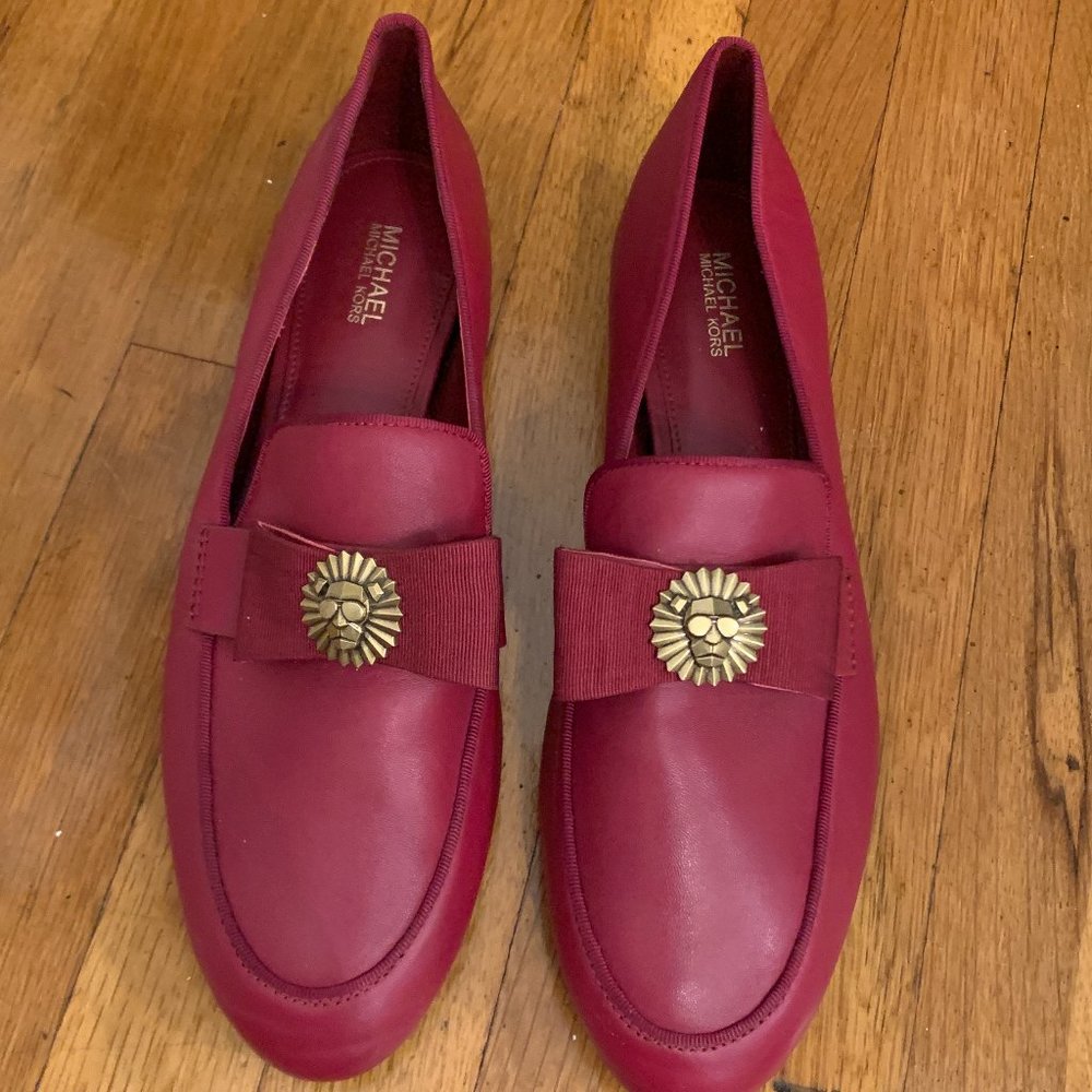 Michael Kors Red Lion Flats Loafers